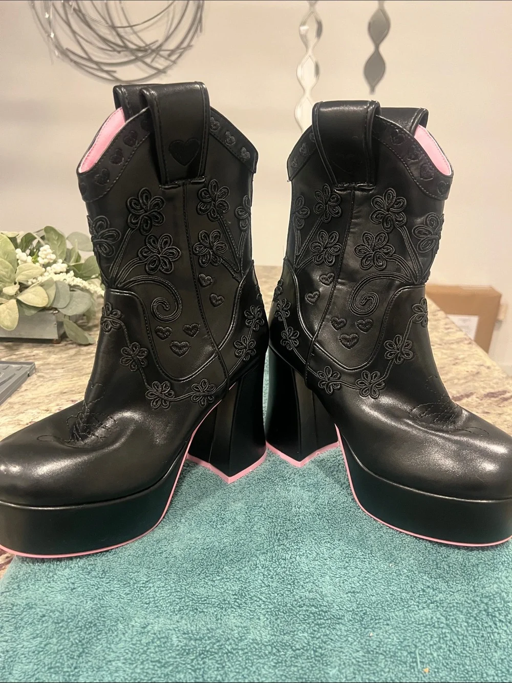 Dolls kill platform chunky boots